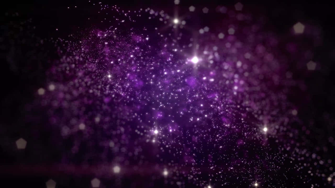 Purple Glitter Dust Galaxy Background Illustration Background