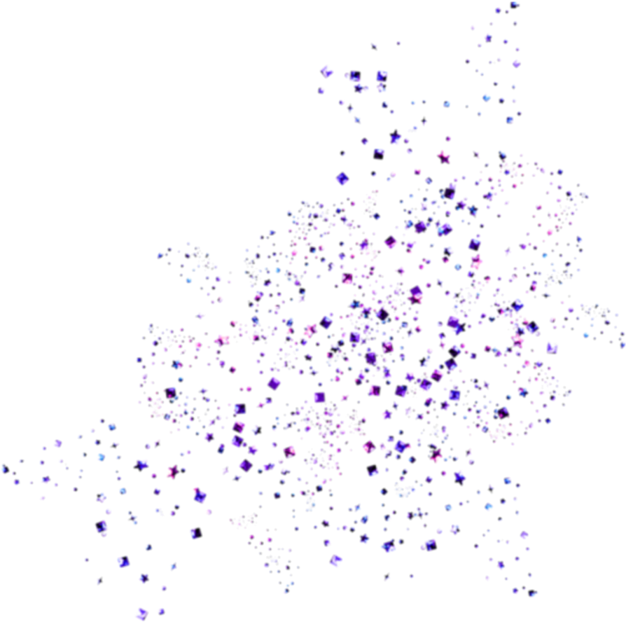 Purple Glitter Explosion Overlay PNG