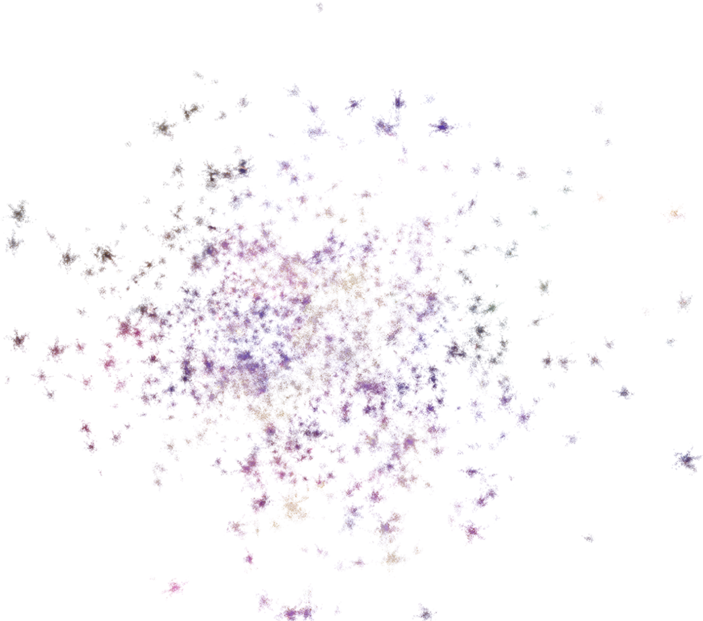 Purple Glitter Explosion Overlay PNG