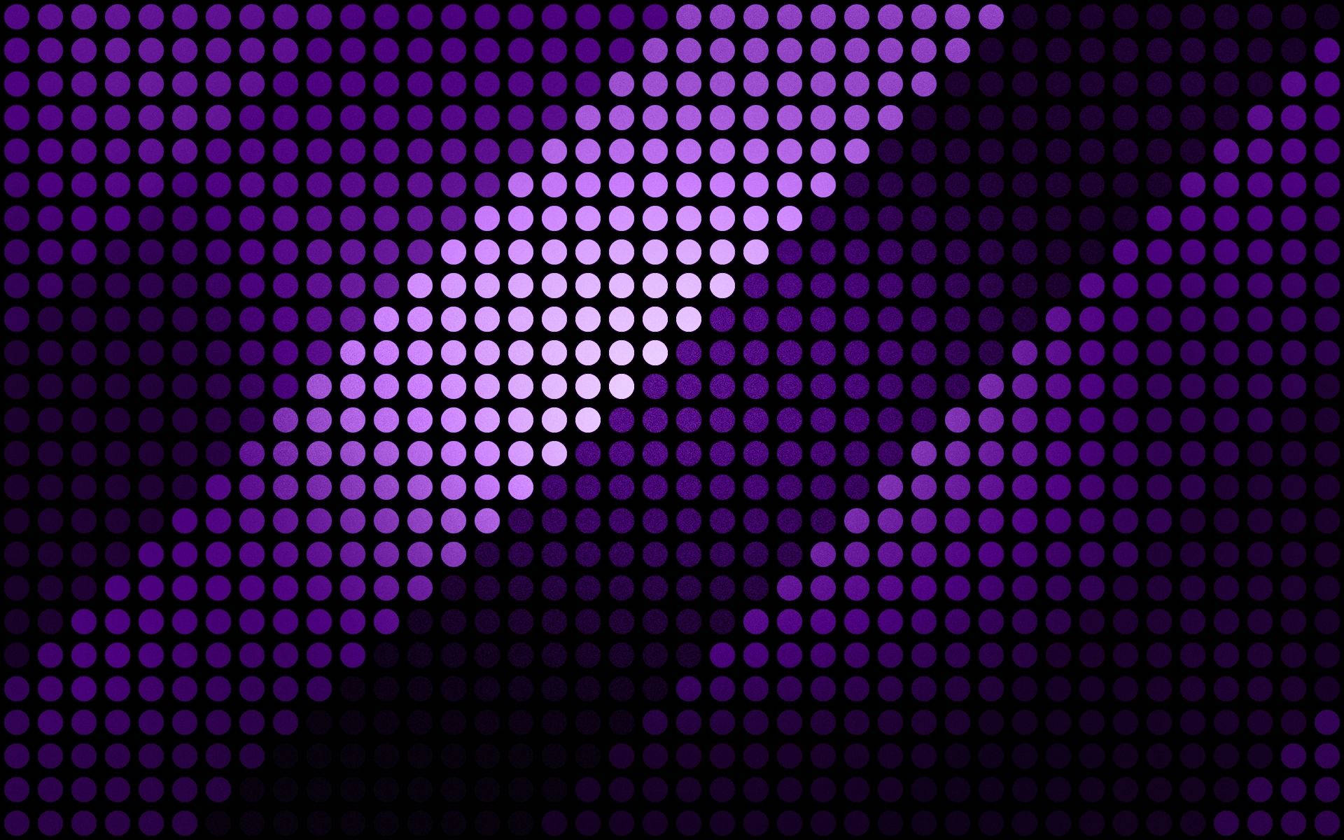 Vibrant Purple Glowing Digital Circles Wallpaper