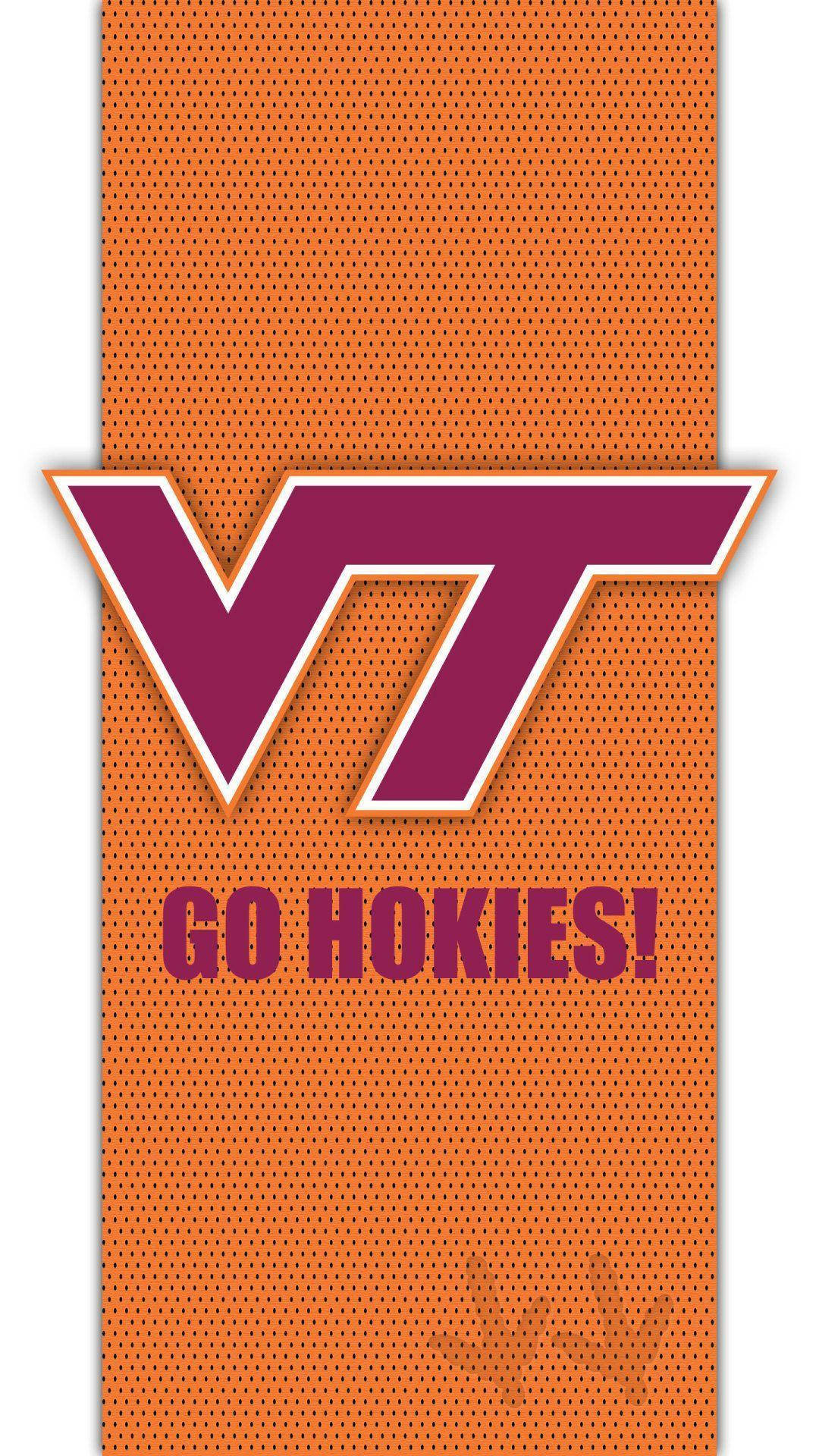 Purple Go Hokies Virginia Tech Logo Wallpaper