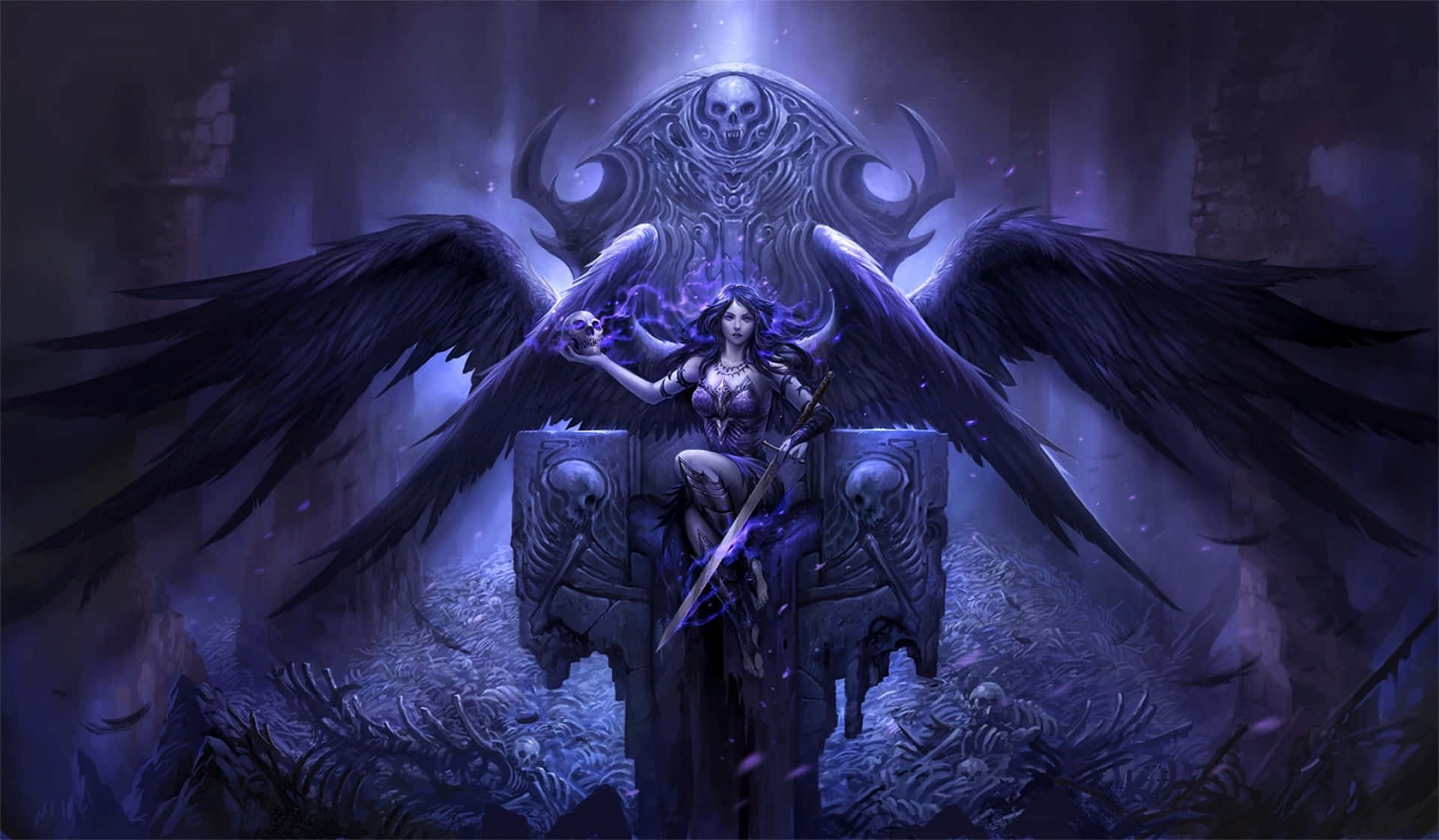 "Dark and Mysterious - an enchanting look of Purple Gothic". Wallpaper