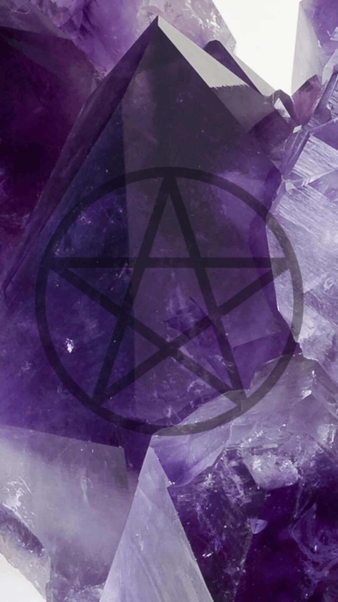 Purple Gothic Amethyst Star Wallpaper