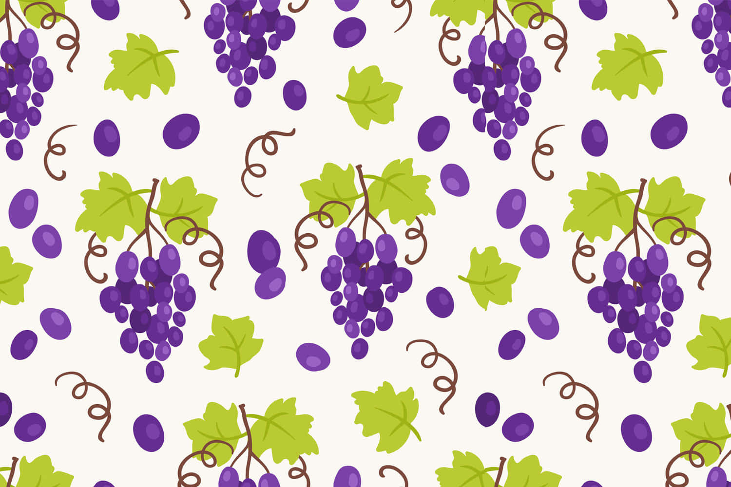 Fresh and Juicy Purple Grapes Wallpaper