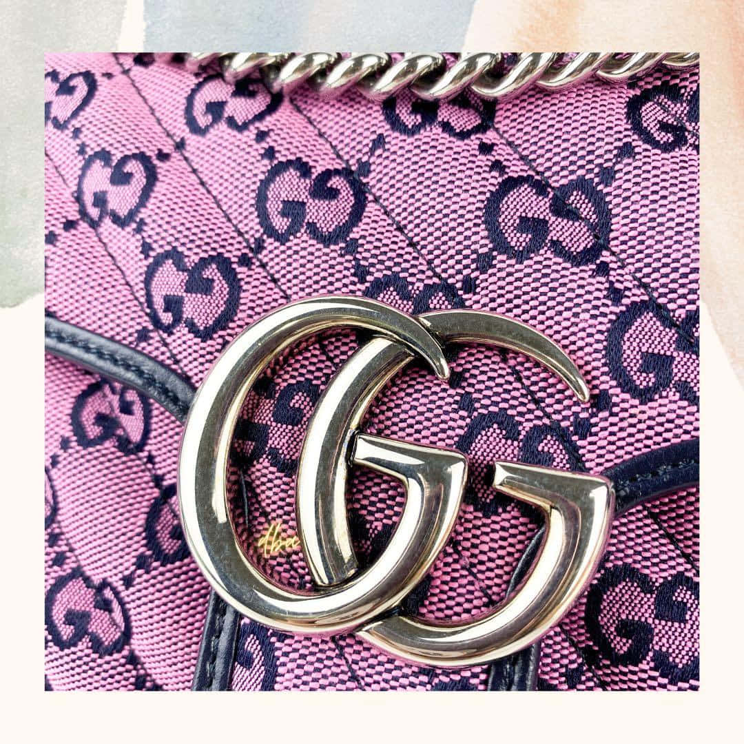 Purple Gucci Interlocking Double Gs Wallpaper