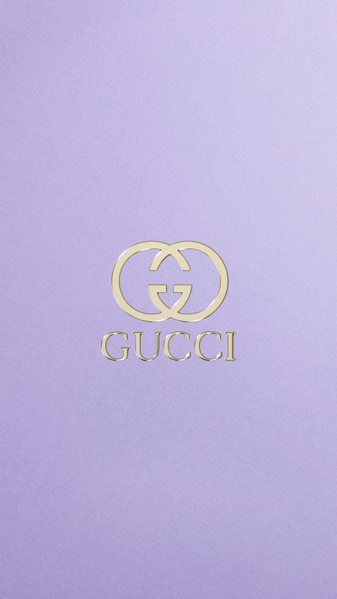 Gucci Logo On A Purple Background Wallpaper