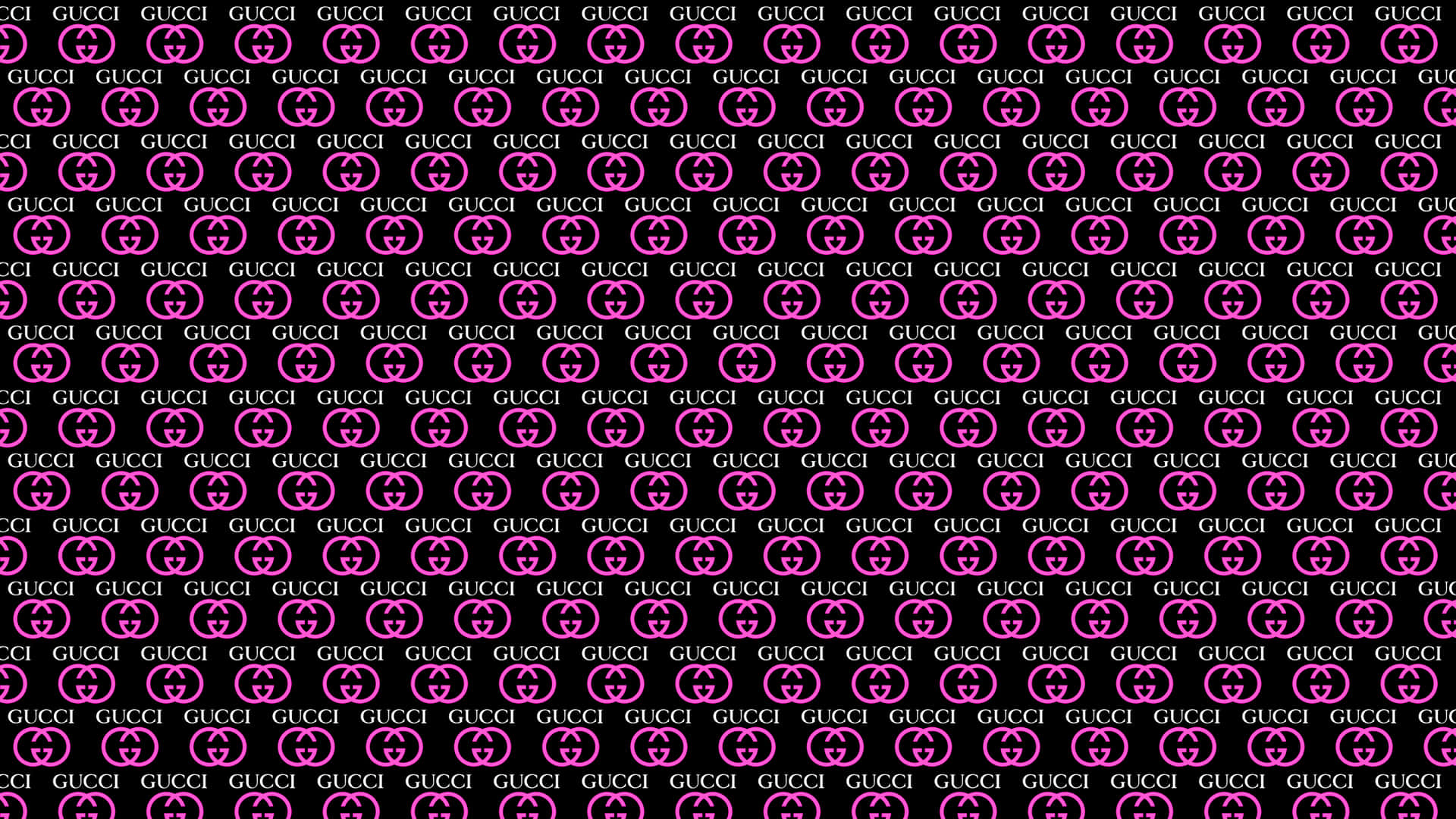 A Pink And Black Pattern With Circles Wallpaper