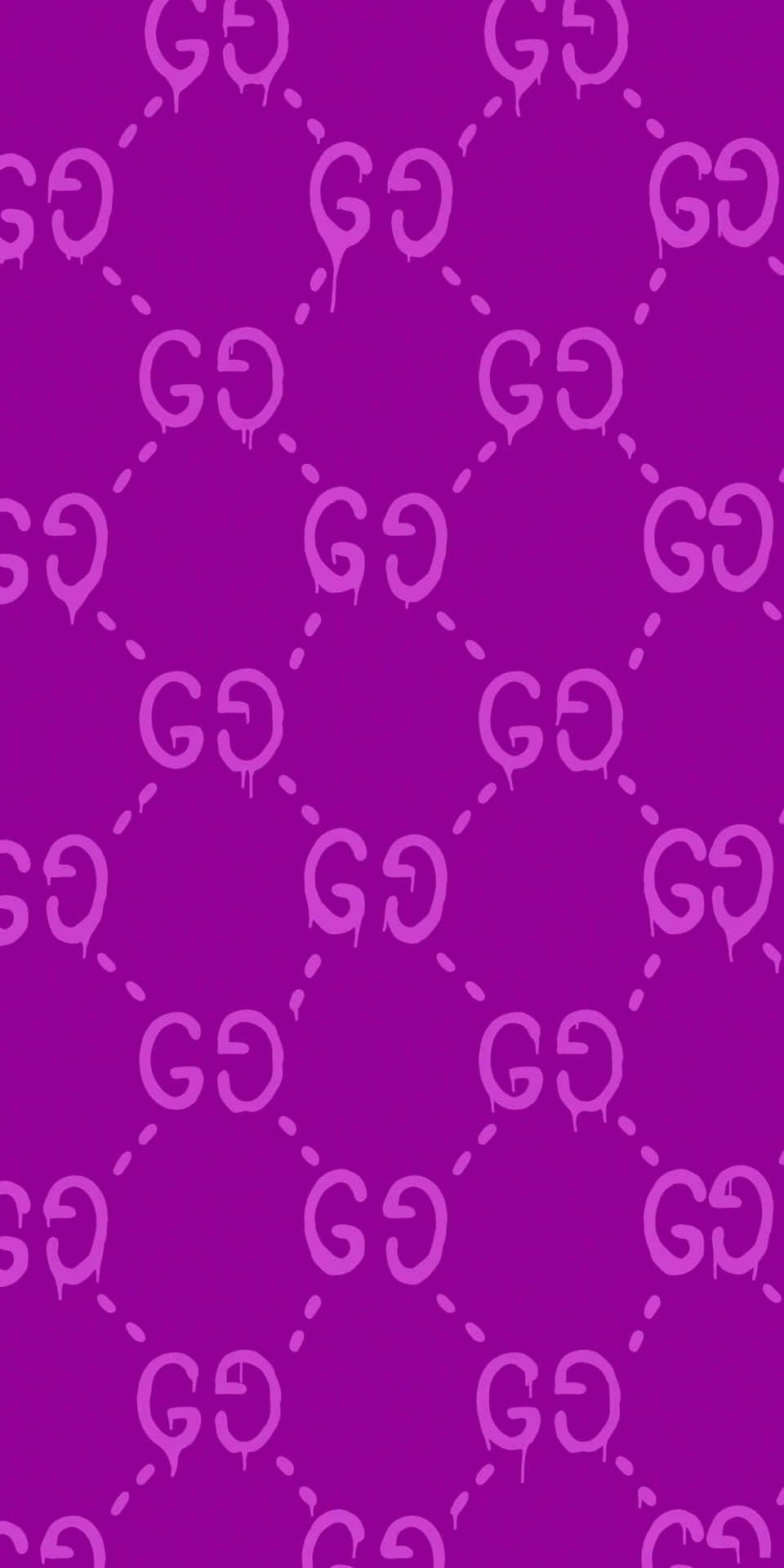 En lilla baggrund med bogstaverne g og g sammenvævet Wallpaper