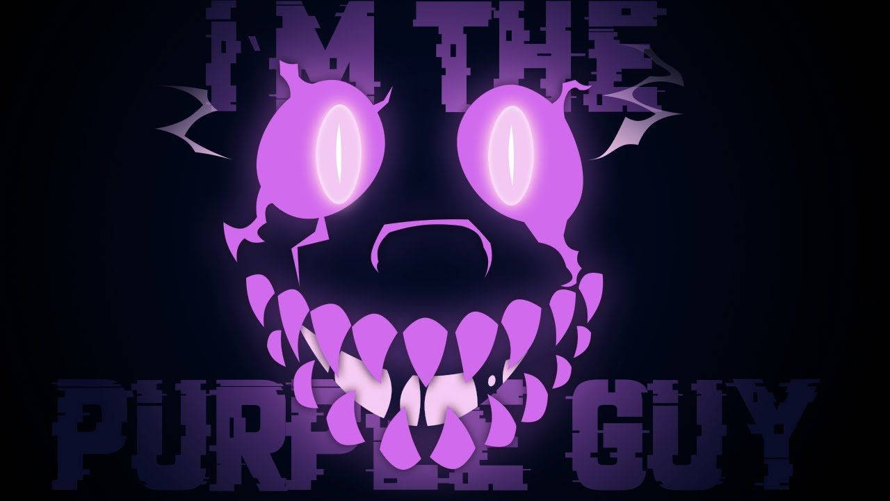 Purple Guy Neon Face Wallpaper