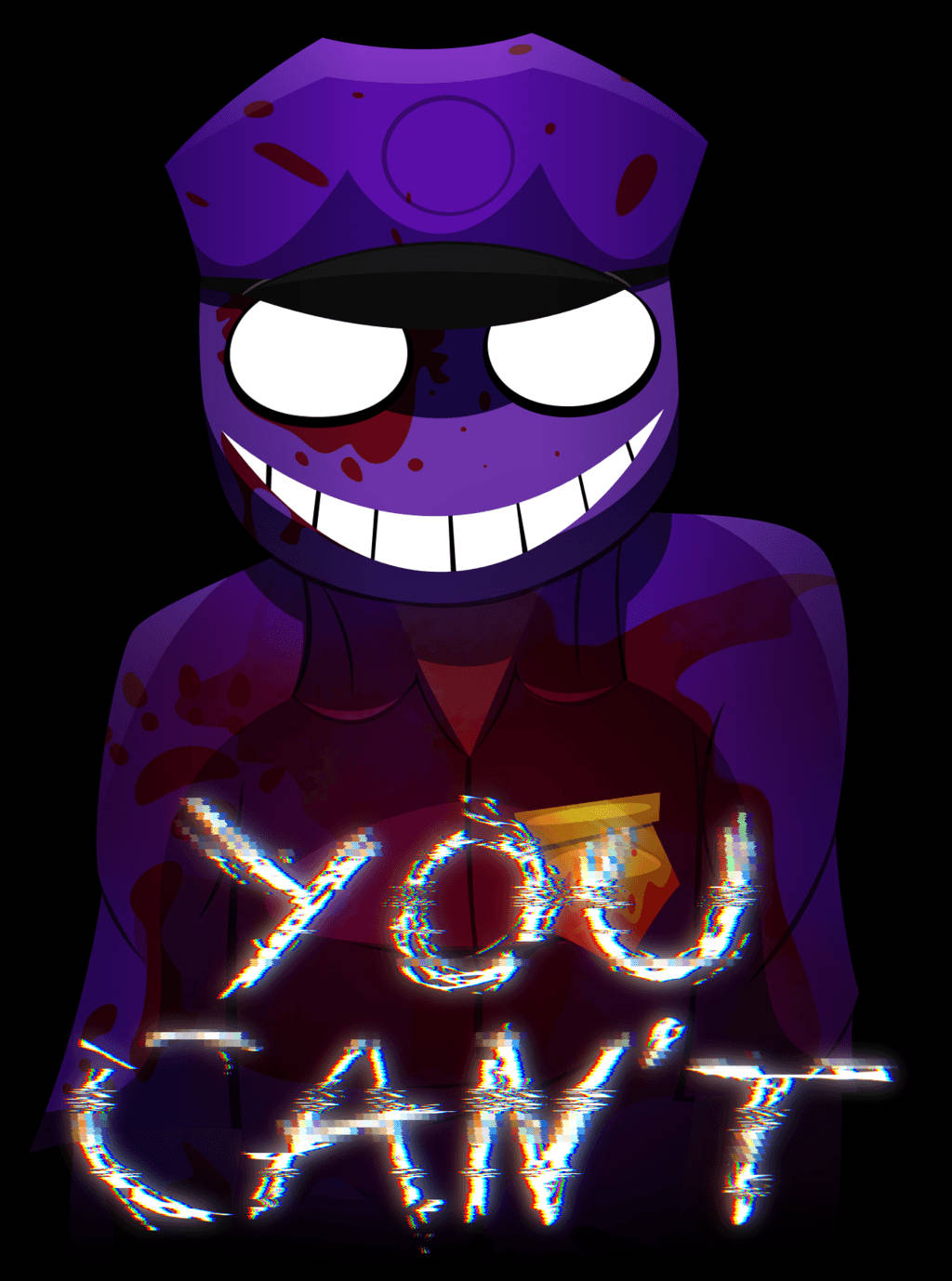 Purple Guy You Can't Portrait Wallpaper