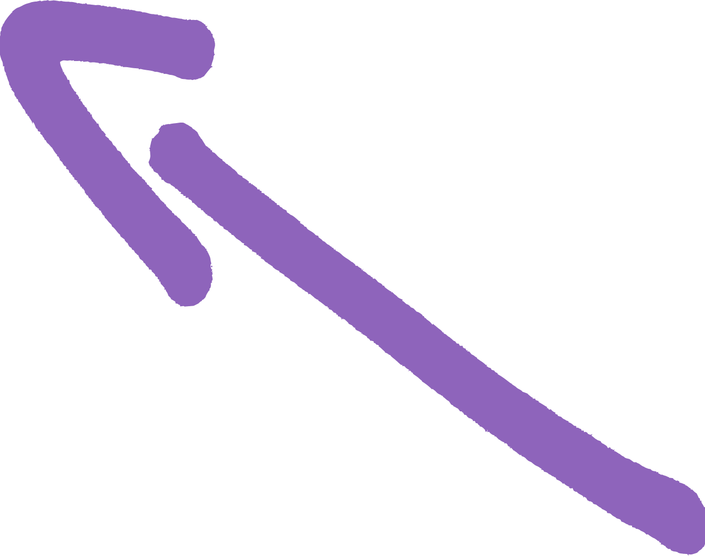 Purple Hand Drawn Arrow PNG