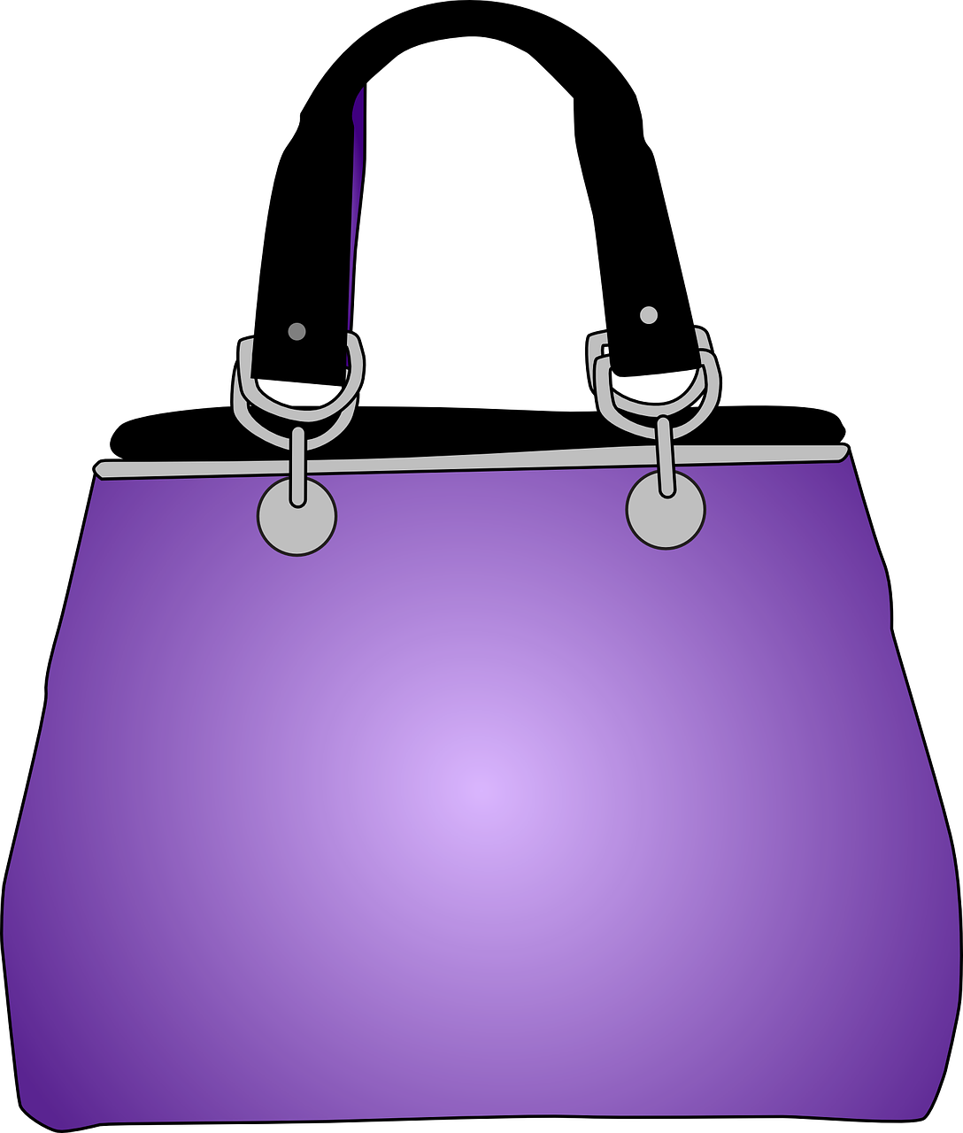 Purple Handbag Illustration PNG