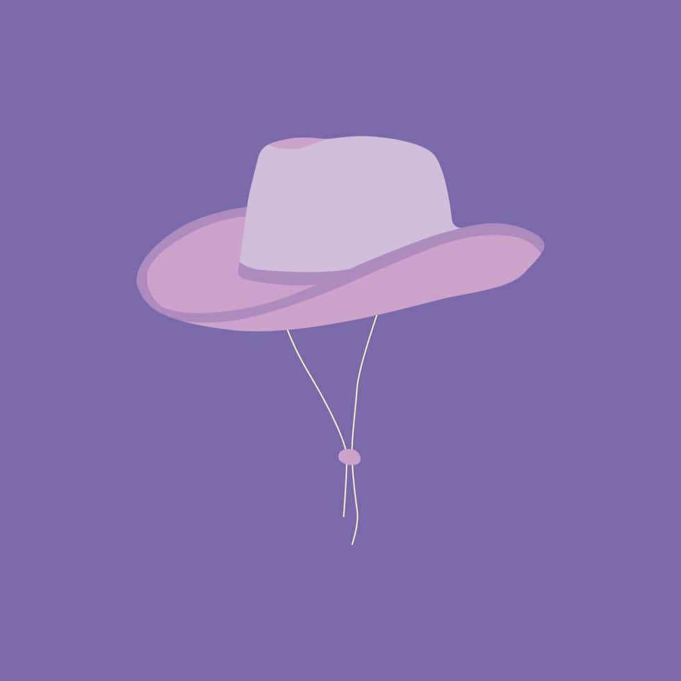 Enjoy the holidays in style with this lovely Purple Hat Wallpaper