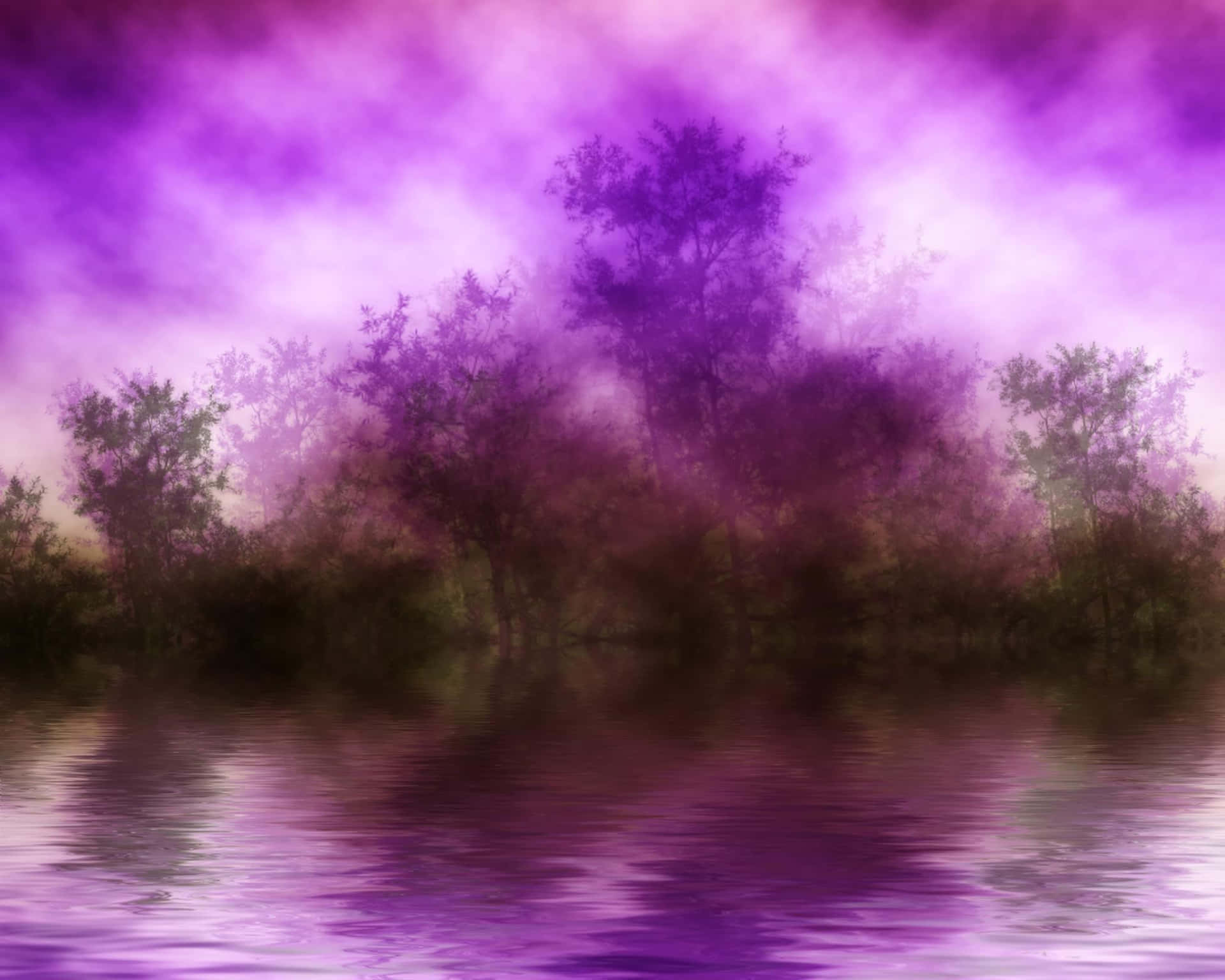Breathtaking beauty of a purple haze Wallpaper
