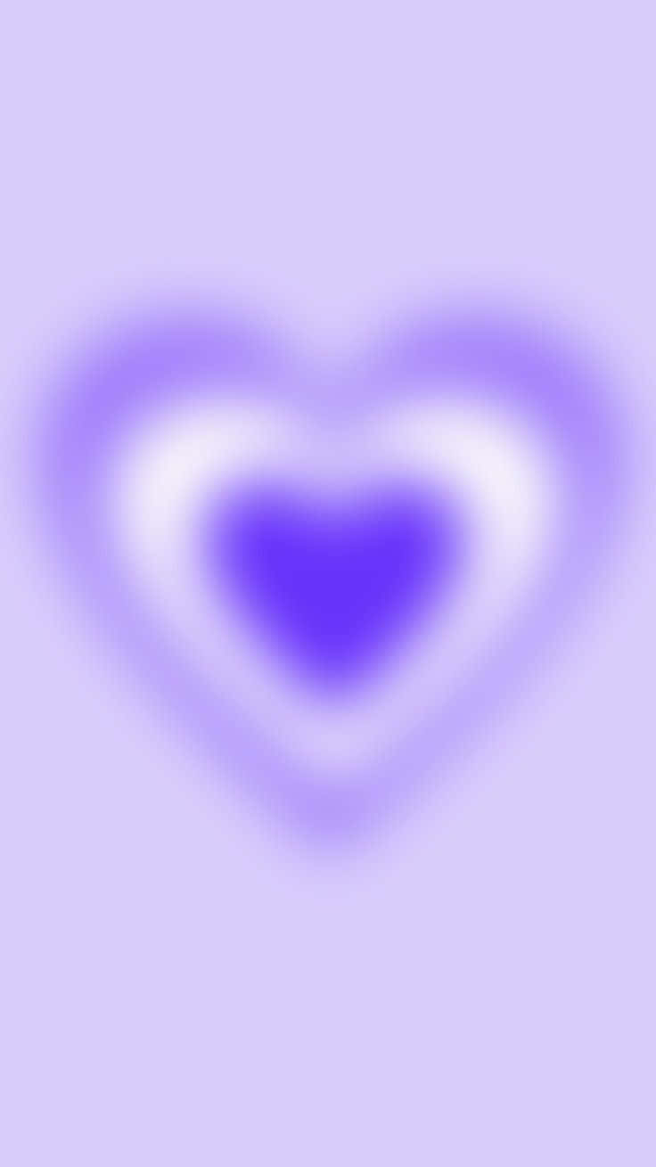 Purple Heart Aura Abstract Wallpaper