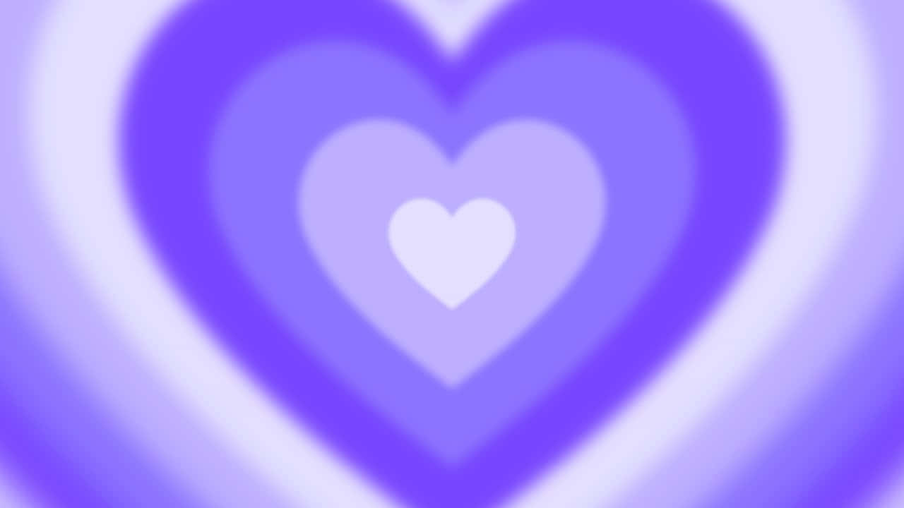 Purple Heart Aura Background Wallpaper