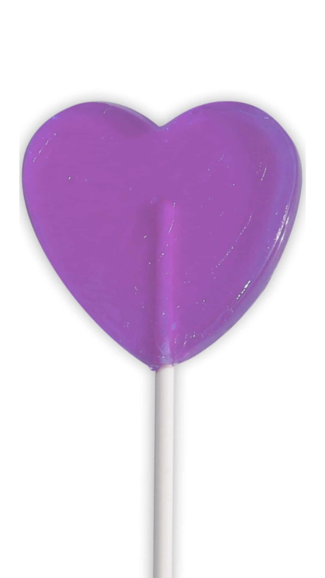 Purple Heart Background Simple Candy Lollipop