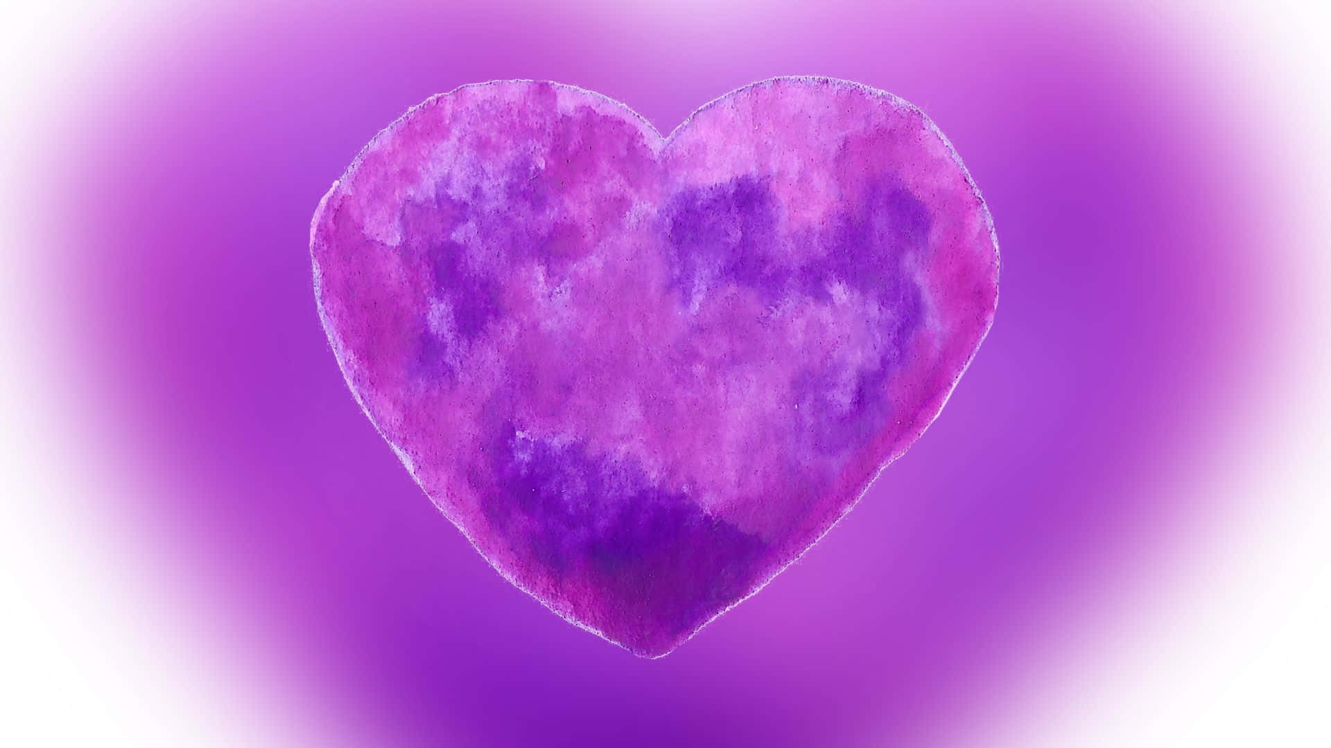 A Purple Heart With A Purple Background