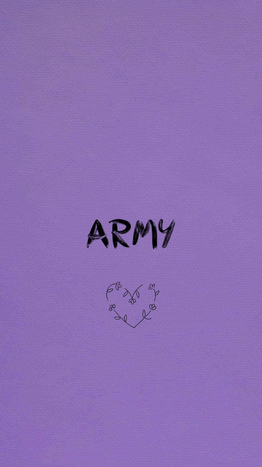 Purple Heart Bts Army Girl