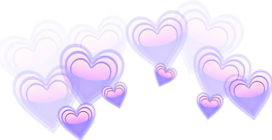 Purple Heart Crown Overlay PNG