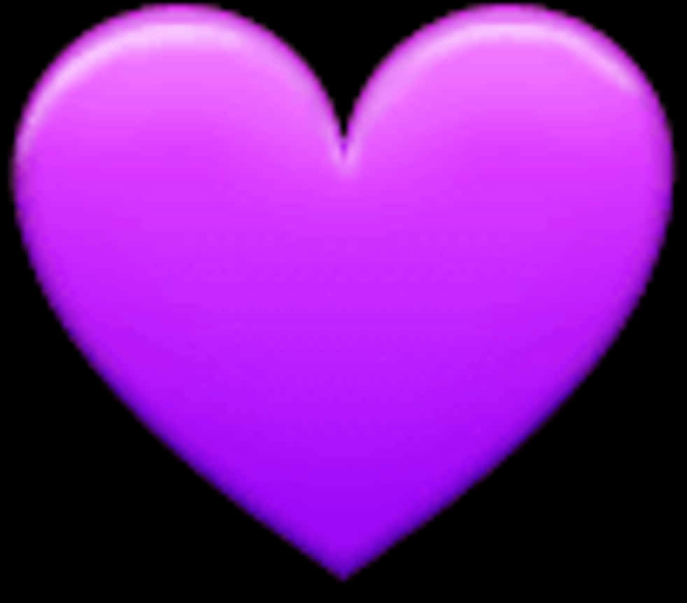 Purple Heart Emoji Glow PNG