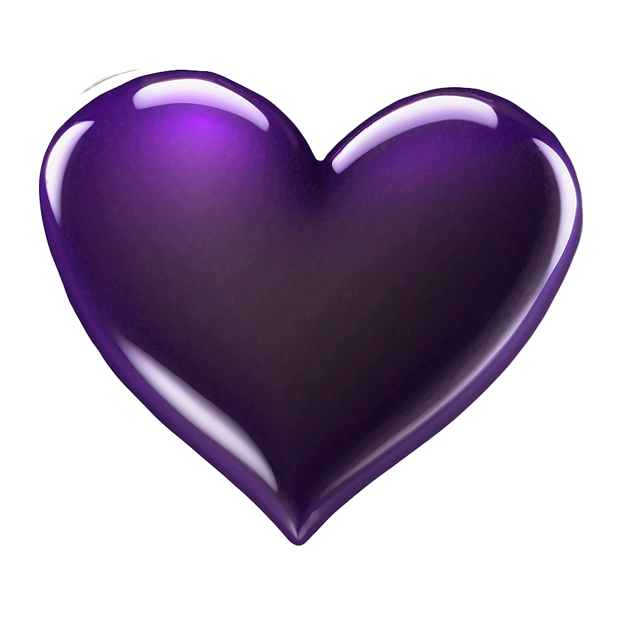 Purple Heart Emoji Transparent Design Mmv PNG