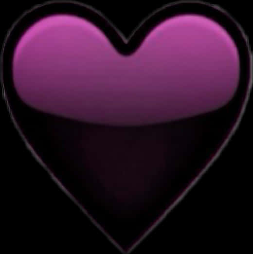 Purple Heart Emoji Tumblr PNG