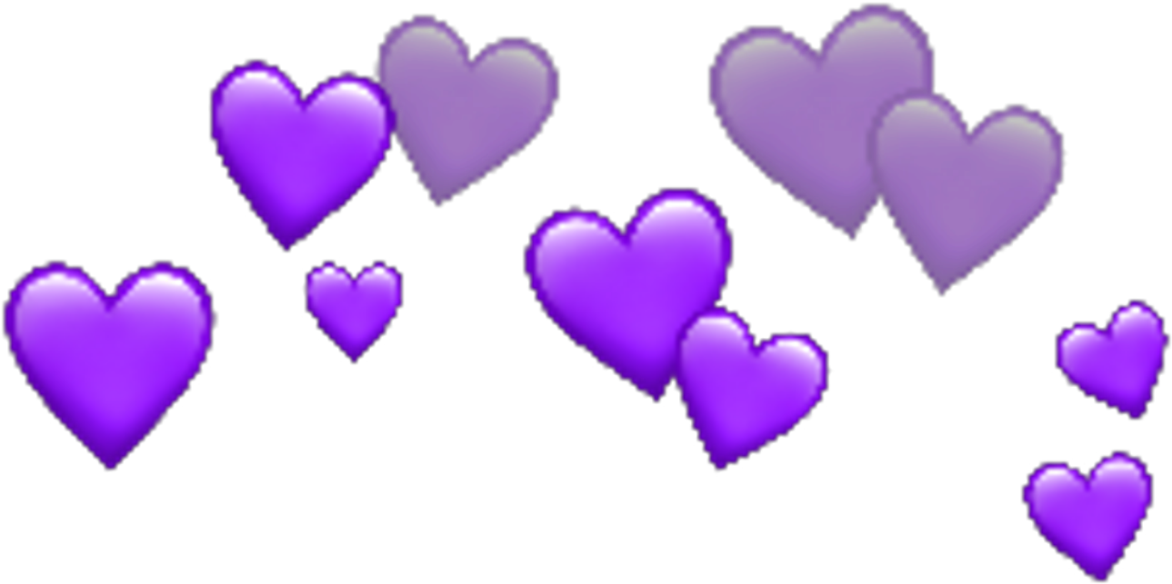 Download Purple Heart Emojis Pattern | Wallpapers.com