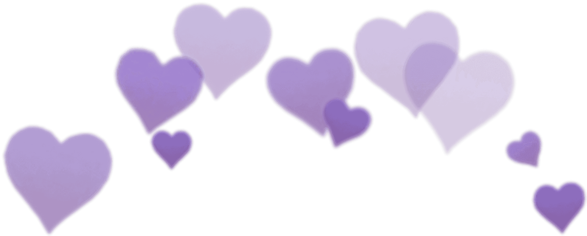 Purple Heart Filter Overlay PNG