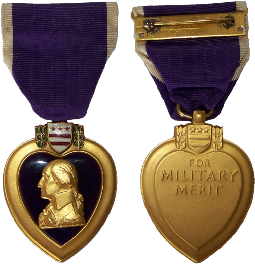 Purple Heart Medal Military Merit PNG