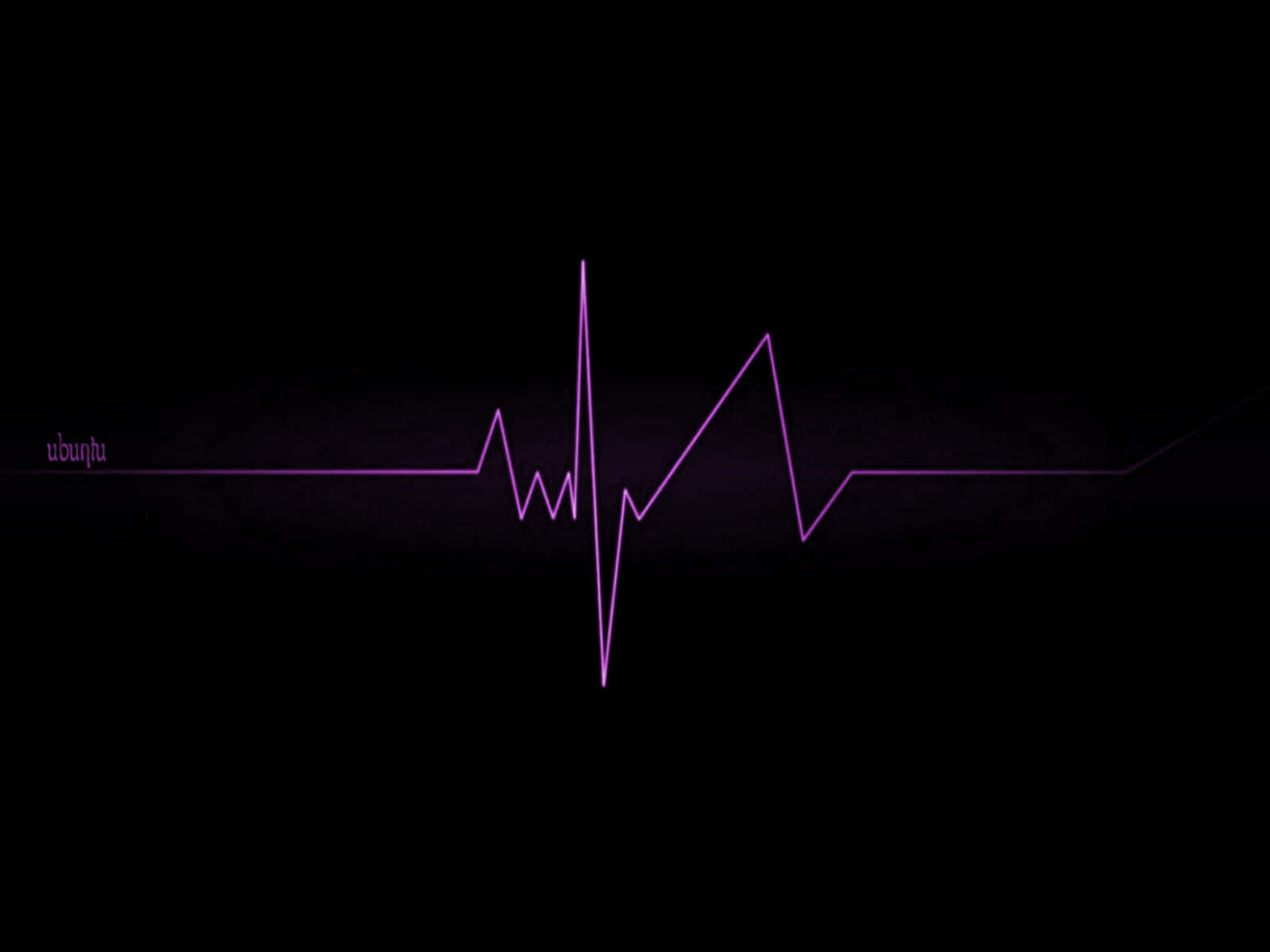Purple Heartbeat Ubuntu Wallpaper Wallpaper