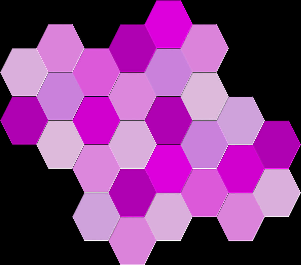 Purple Hexagon Pattern PNG