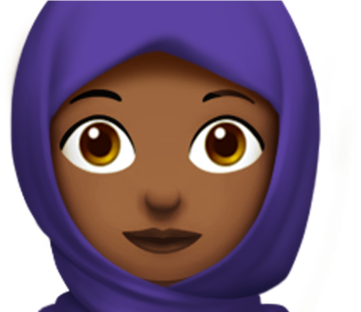 Purple Hijab Emoji PNG