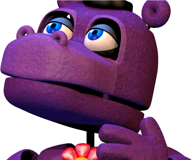 Purple Hippo Cartoon Character PNG