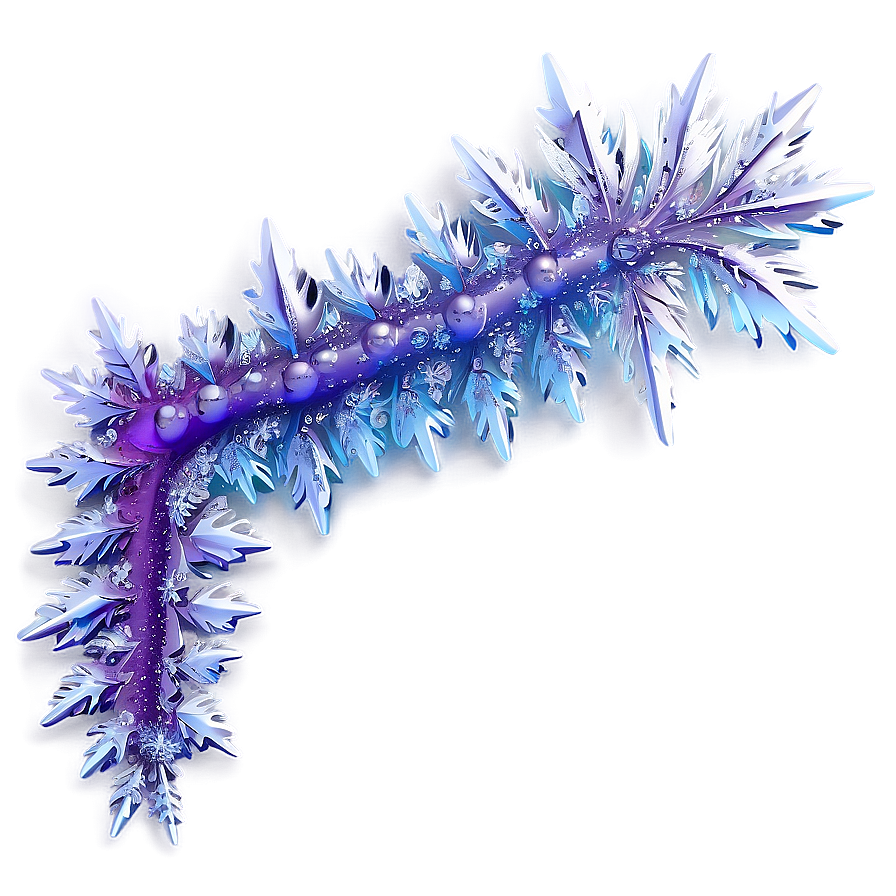 Purple Ice Crystal Border Png Vas2 PNG