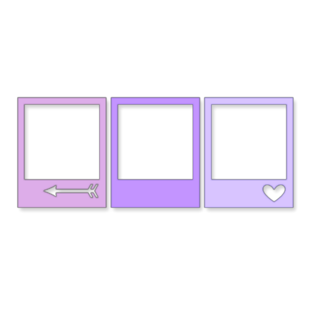 Purple Icon Frames Graphic PNG