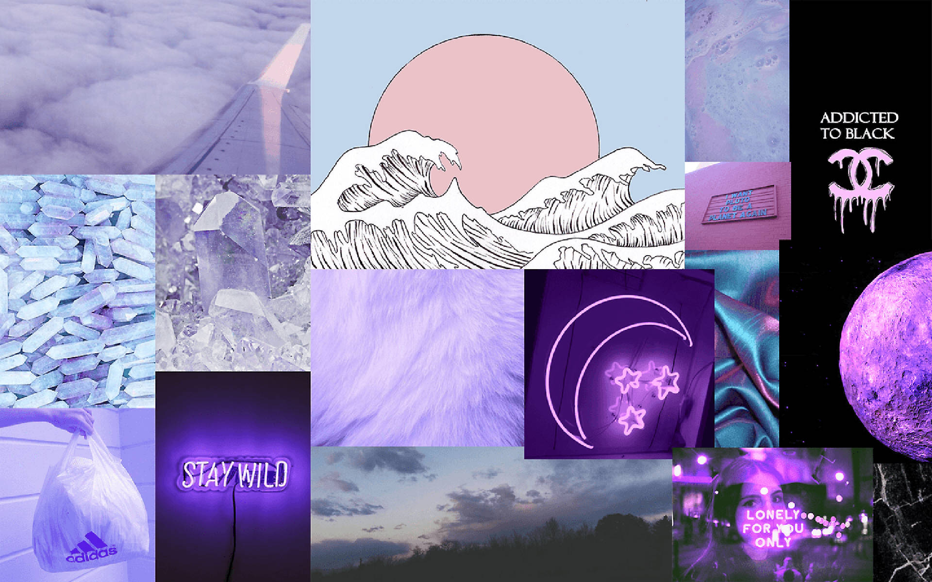 Purple Indie Aesthetic Background