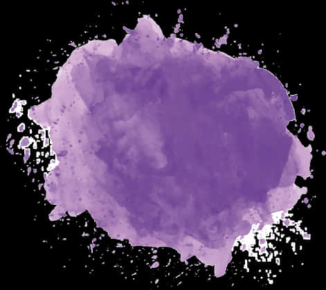 Purple Ink Splash Abstract PNG