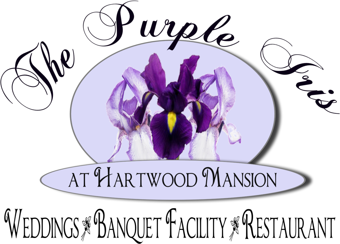 Purple Iris Hartwood Mansion Logo PNG