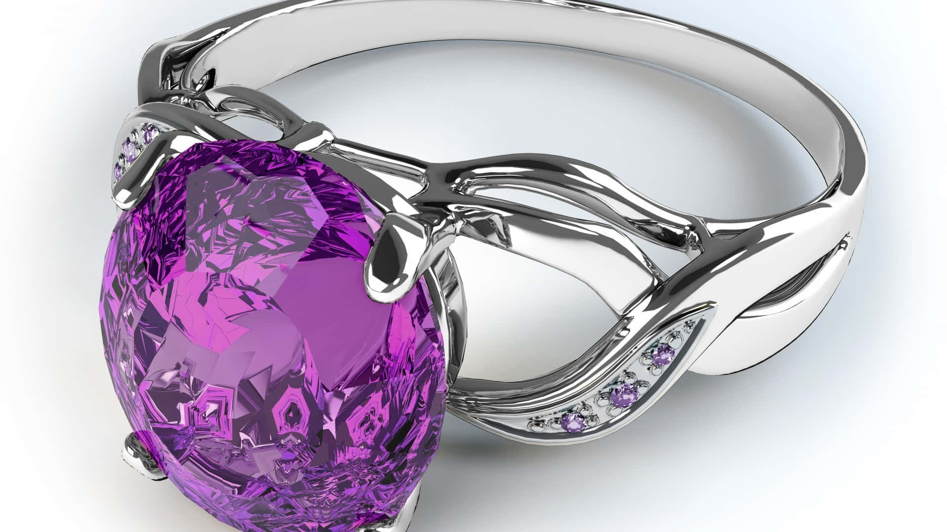 Adorn yourself with this unique shade of purple jewelry Wallpaper