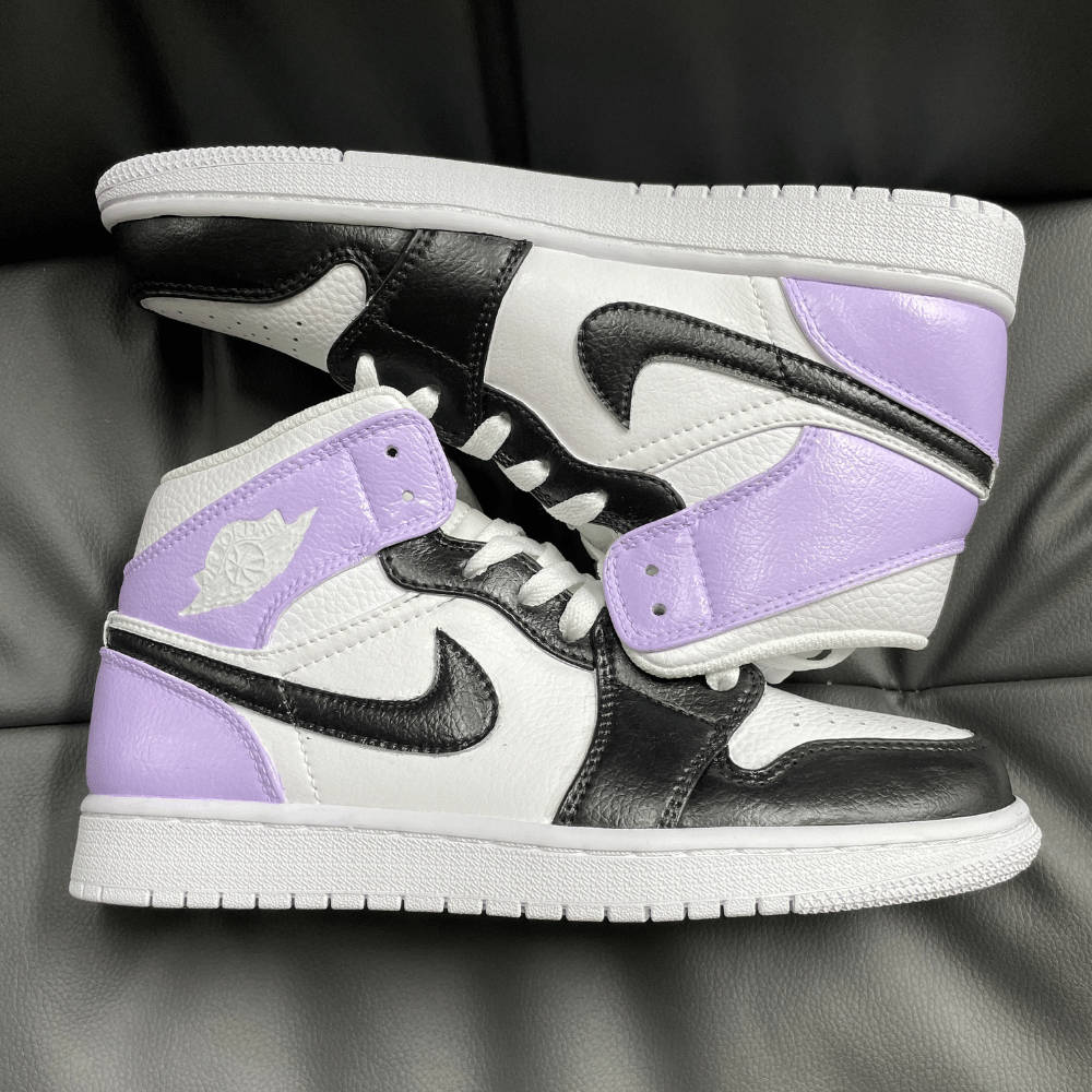 Purple Jordan On Surface Wallpaper