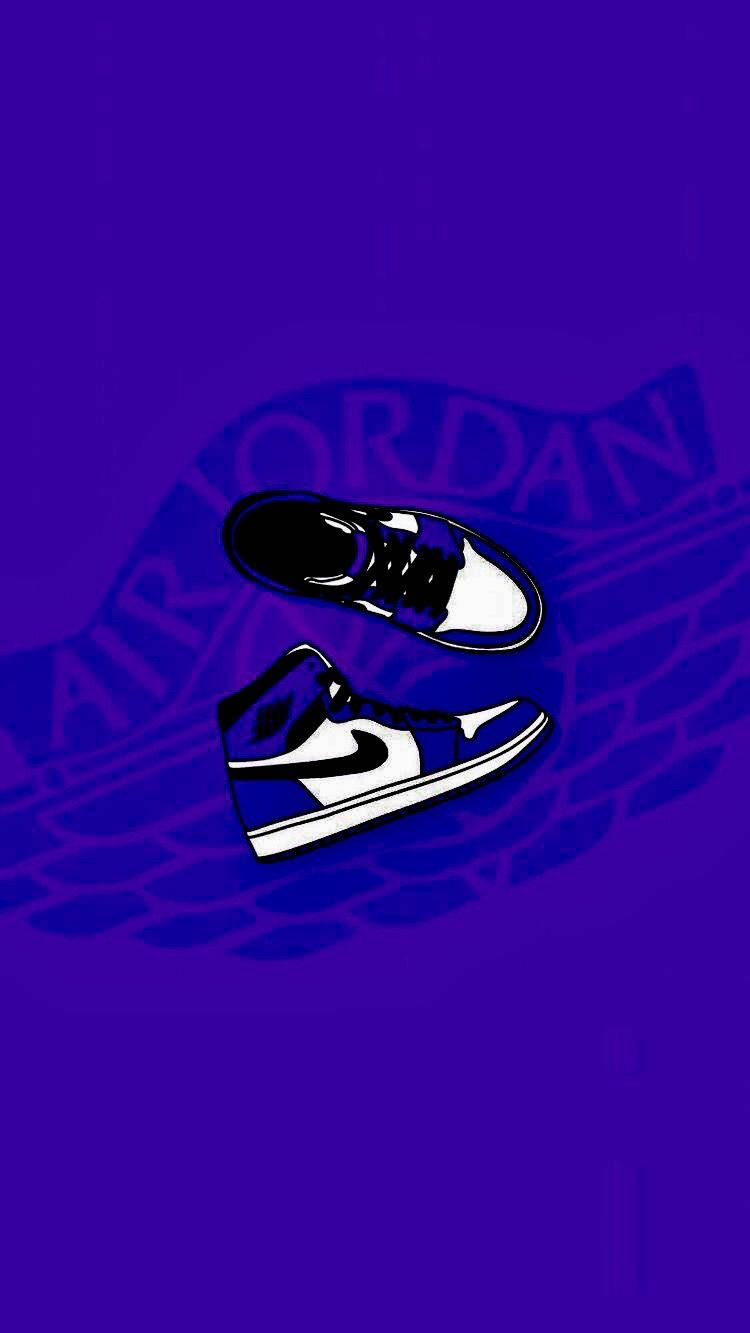 Purple Jordan Blue Nike Wallpaper