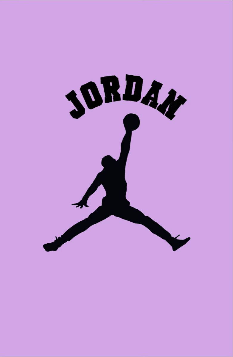 Purple Jordan With Name Wallpaper