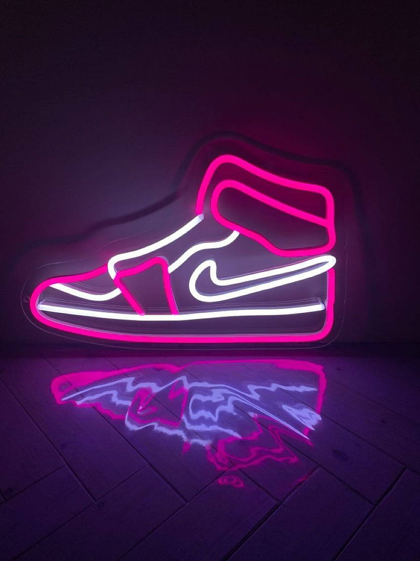 Nike Neon Sign - Pink Wallpaper