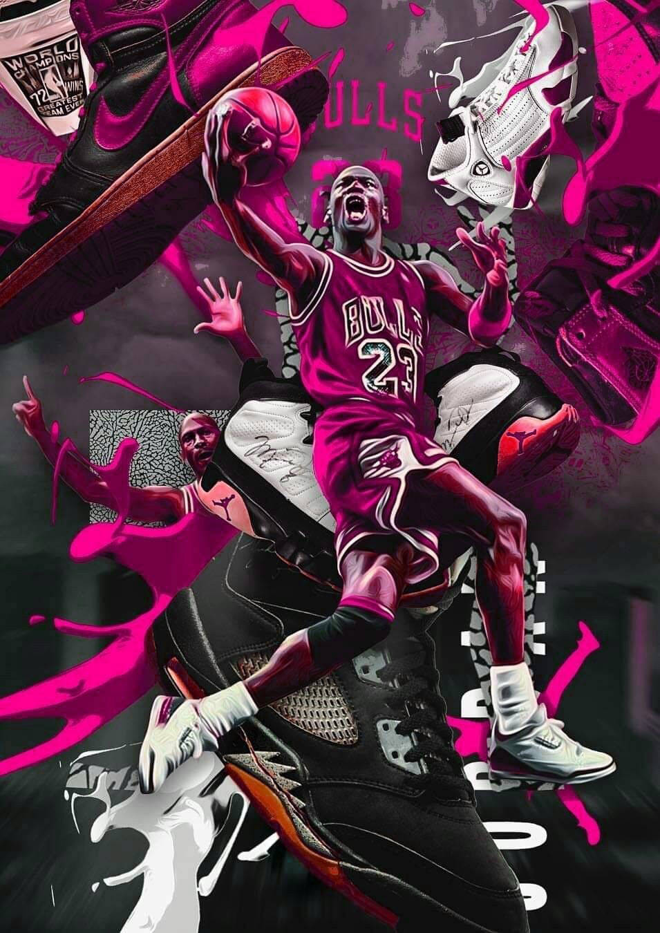 "Step into the Jordan Zone - Get the Latest Purple Jordan!" Wallpaper