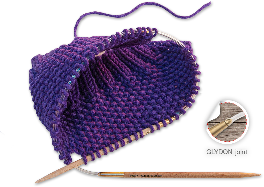 Purple Knitting Project In Progress PNG
