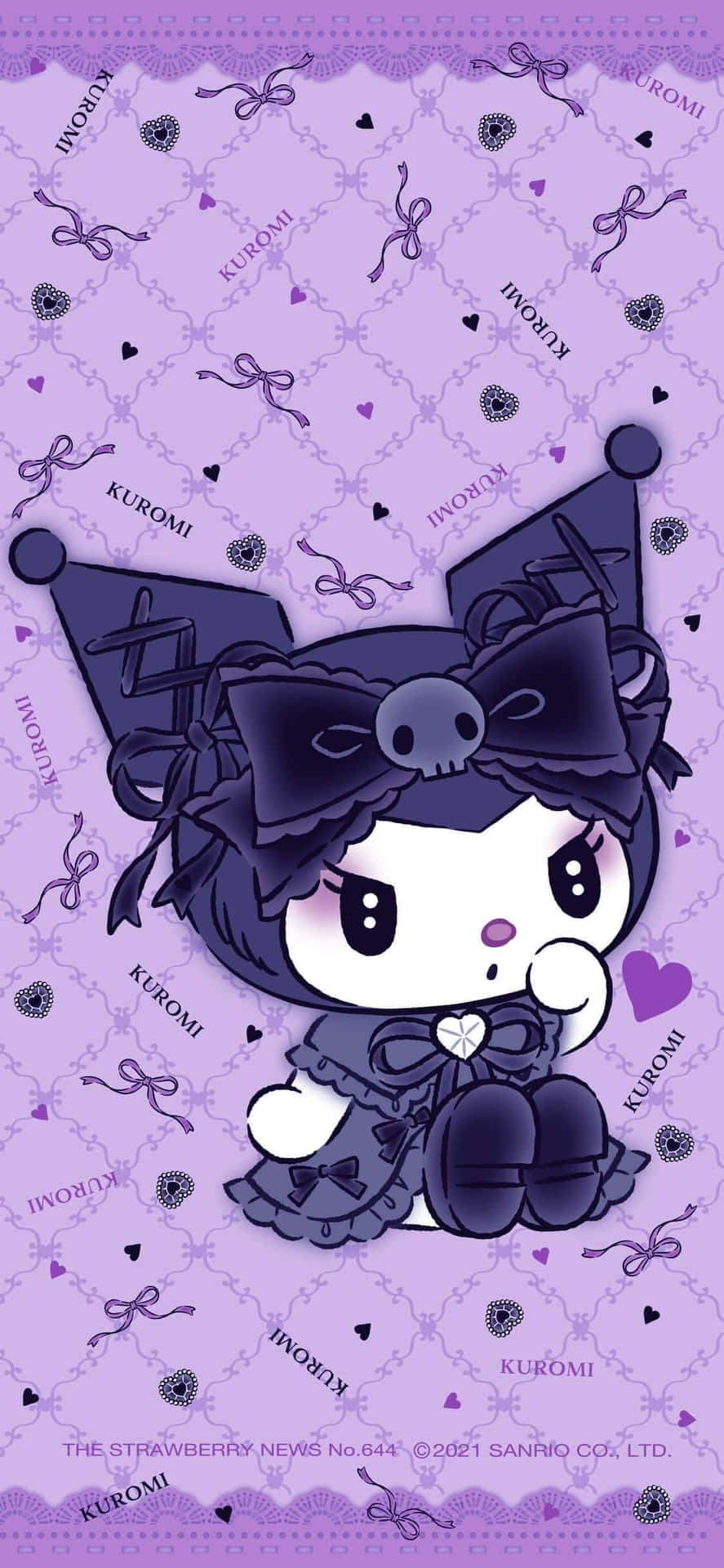 Purple Kuromi Sanrio Character Wallpaper