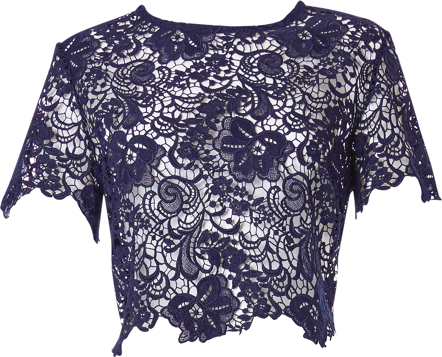 Purple Lace Blouse Design PNG
