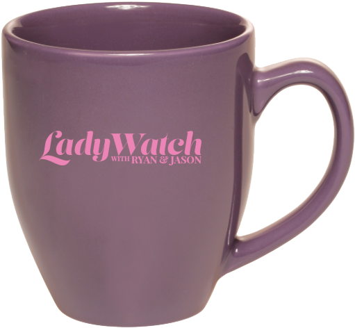 Purple Lady Watch Branded Coffee Mug PNG
