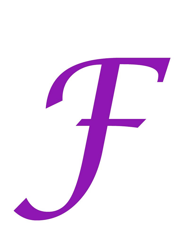 Purple Letter F Wallpaper